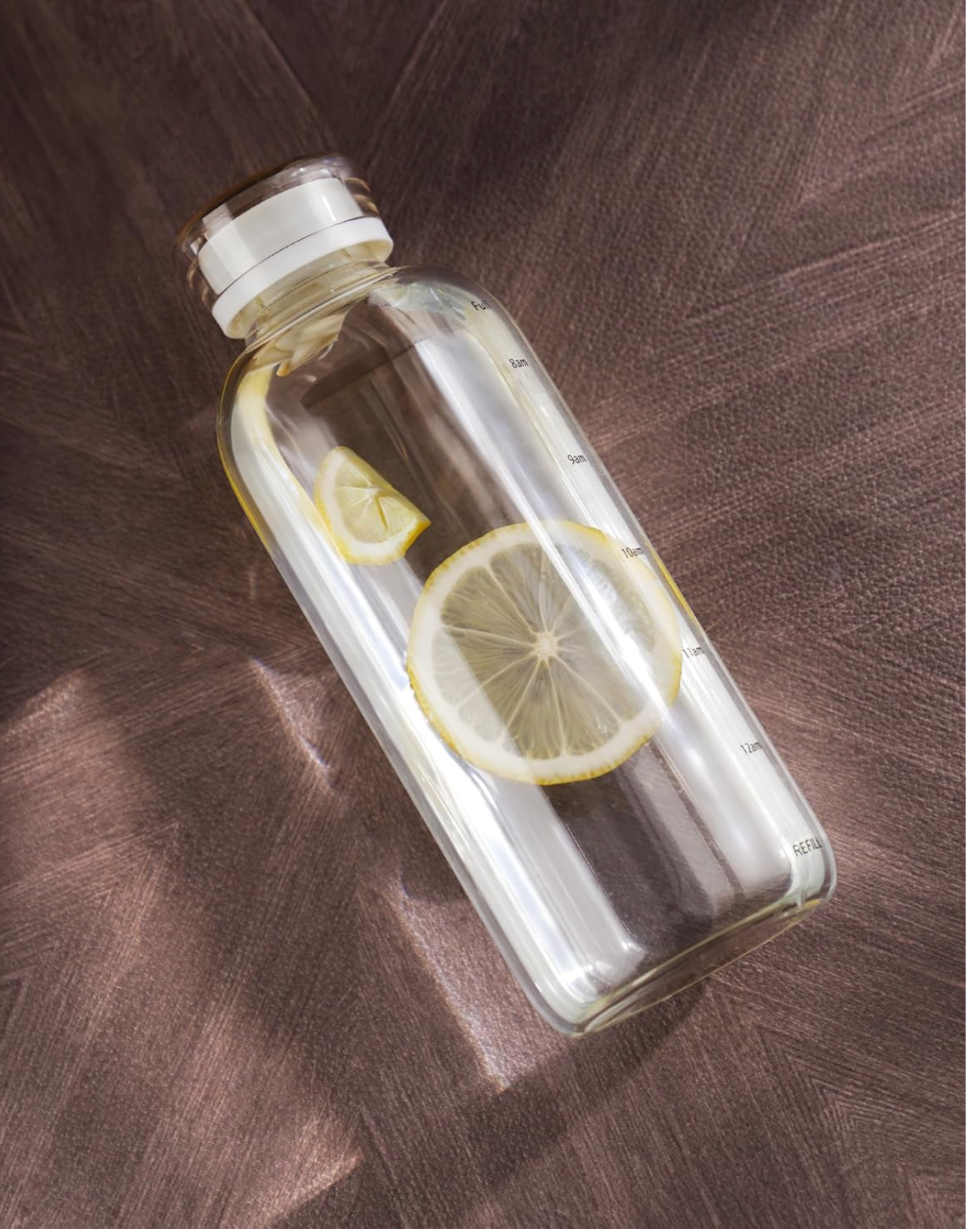 Clear Glass Water Bottle with 2 Caps & Stainless-Steel Straw, Temperature Resistant Durable High Borosilicate Glass Drinkware with Leak-Proof Seal for Travel, Gym, School & Home Use
